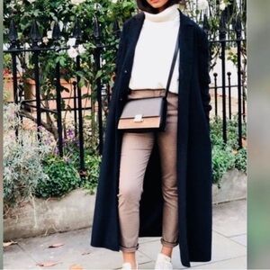 Long Black Trench Coat - Classic Women's Overcoat
